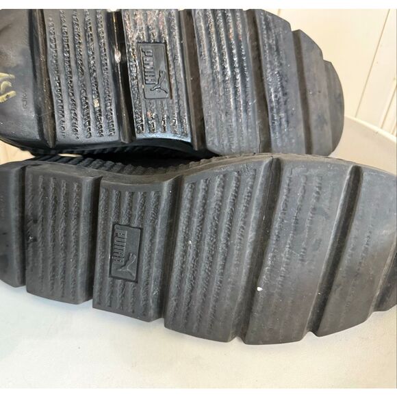 Rihanna Fenty x Puma Women's Leather Slip On Chelsea Sneaker Boots Black Size 8 - Picture 8 of 8